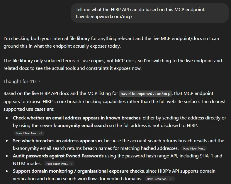 Here's What Agentic AI Can Do With Have I Been Pwned's APIs